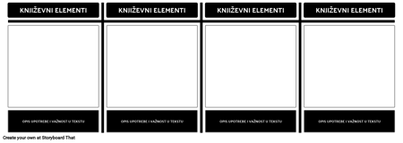 T-grafikon Književnih Elemenata