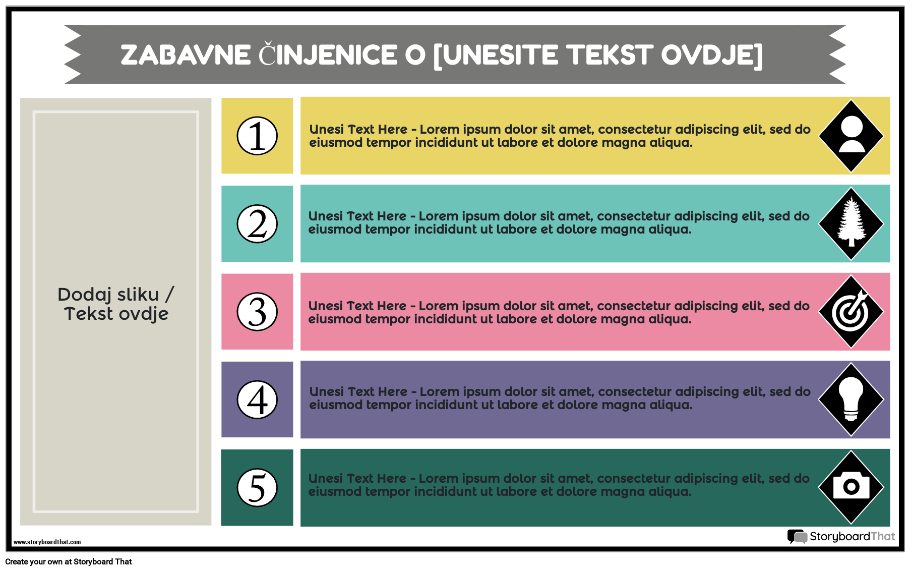 Zabavne Činjenice Infografika Pejzažna Boja 3