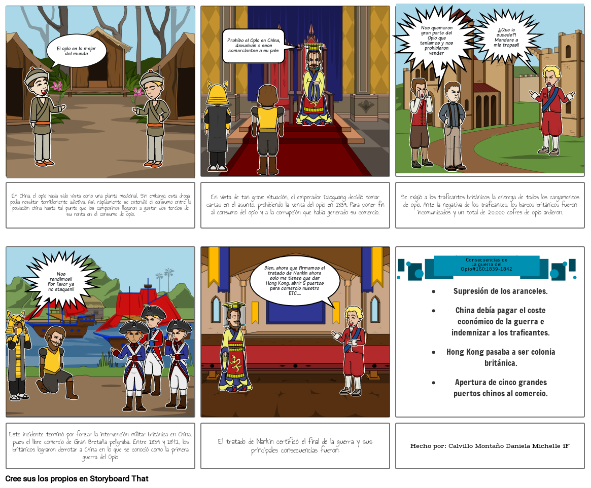 La Guerra Del Opio Storyboard By Hsb Hcim