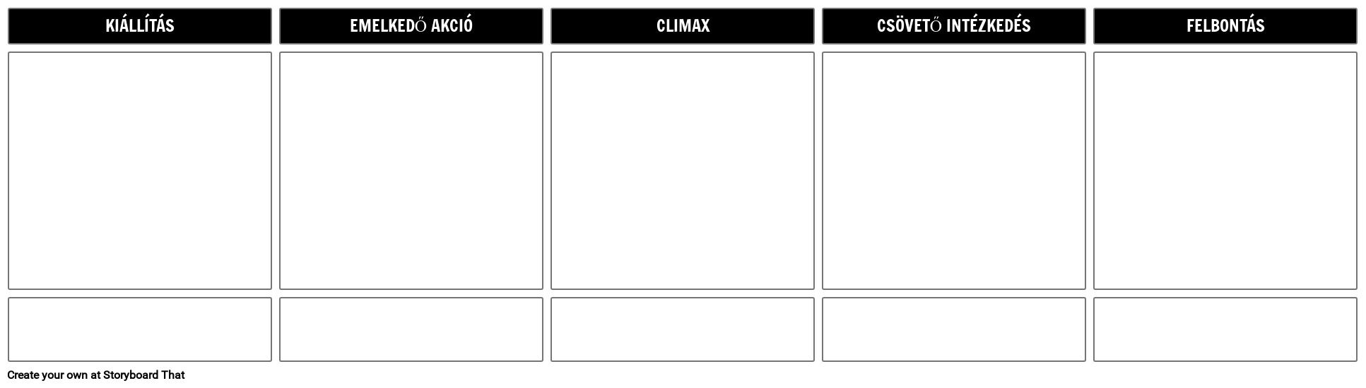 Ábrázolási Diagramsablon - 5 Cella