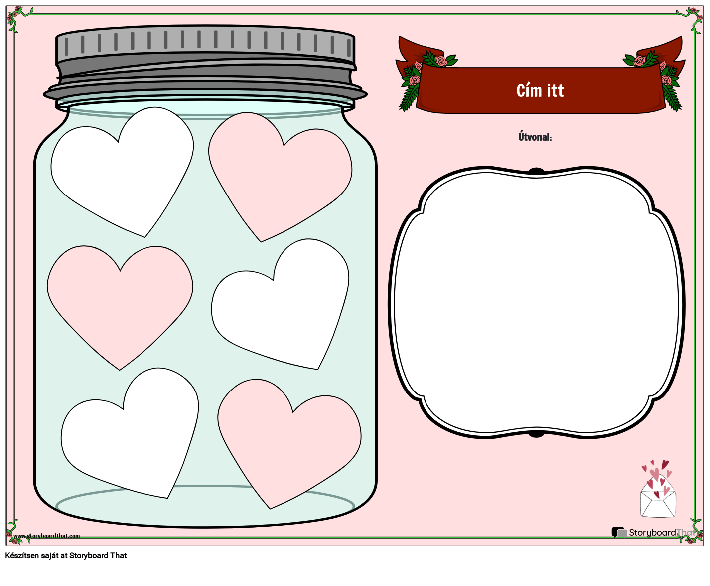 Jar of Hearts Nyomtatható Sablon القصة المصورة من قبل huexamples