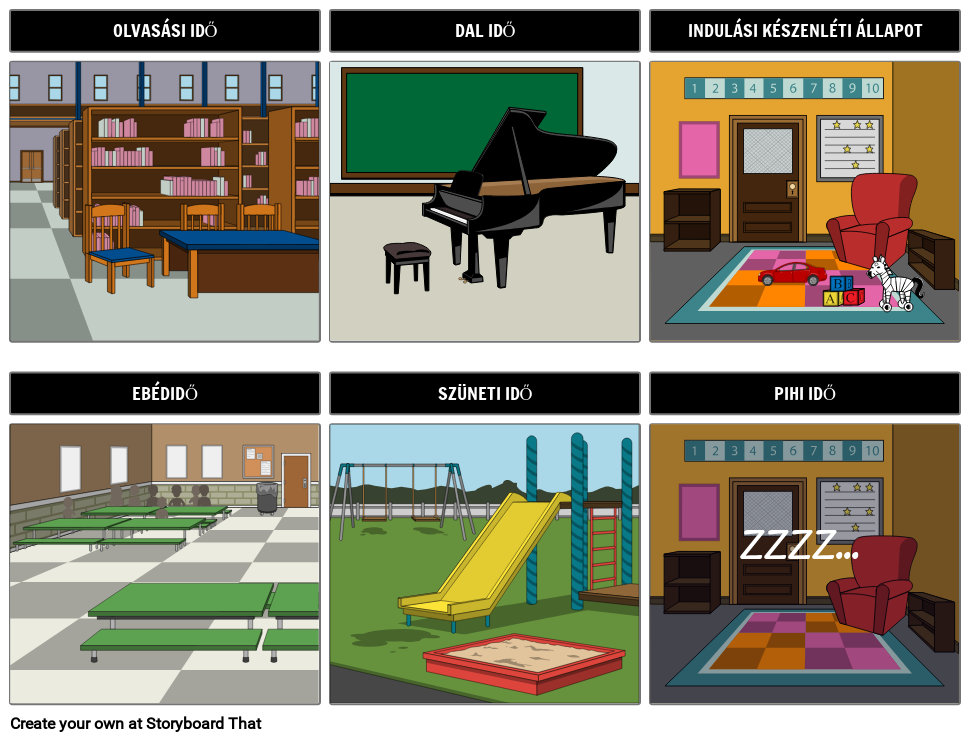 Mai Menetrend – PECS Board Storyboard af hu-examples