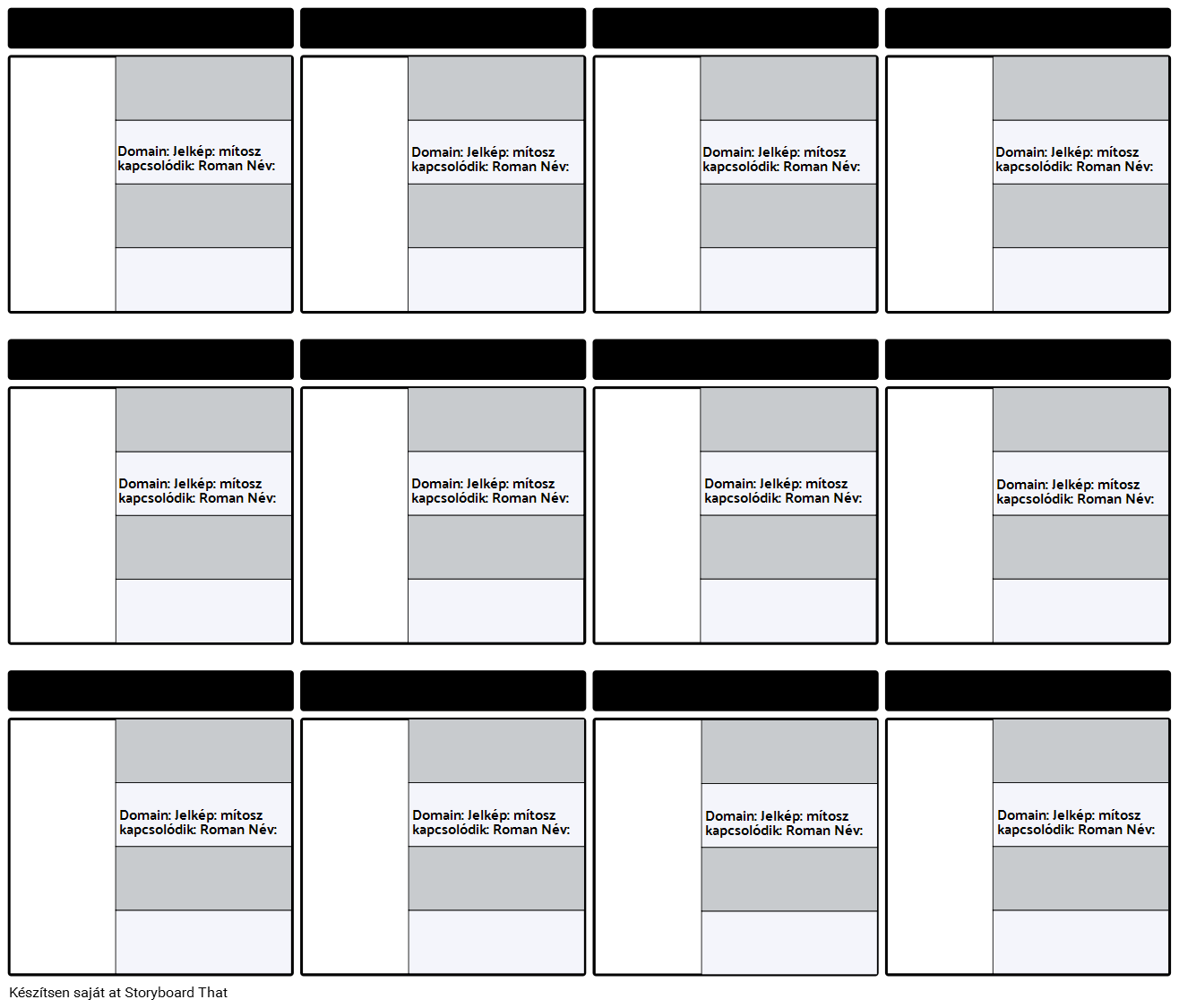 Olympian Karakterelemz Si Template Storyboard By Hu Examples