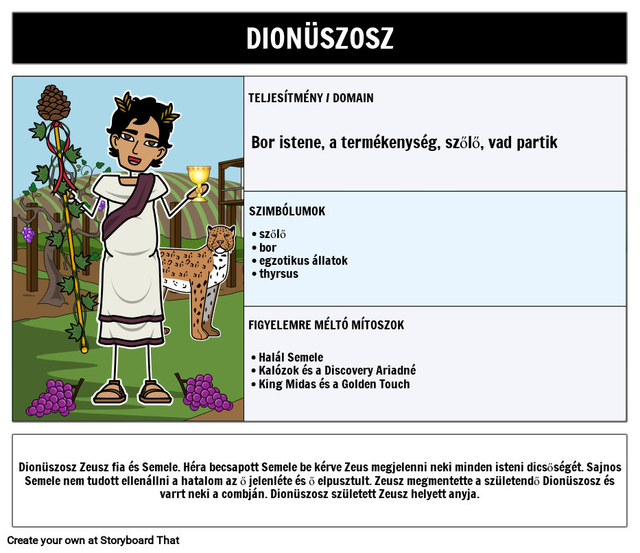 Olympians Dionysos Storyboard by huexamples Olympians Dionysos Storyboard by huexamples