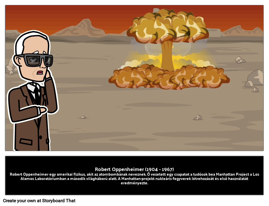 Robert Oppenheimer Amerikai Fizikus Storyboard