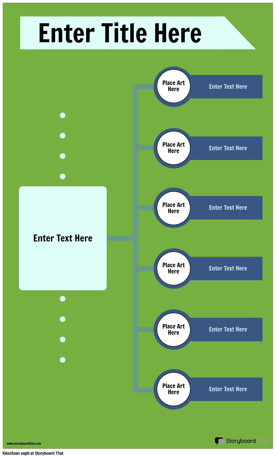 Üres Idővonal Infografika Storyboard by hu-examples