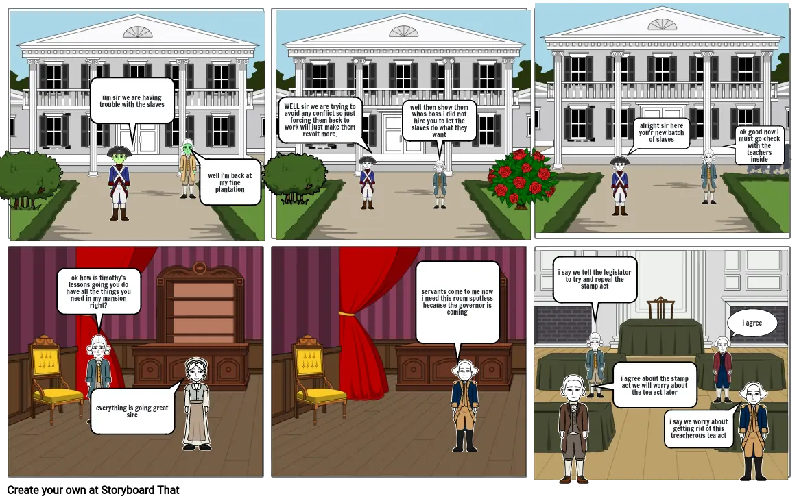 colonial comic strip