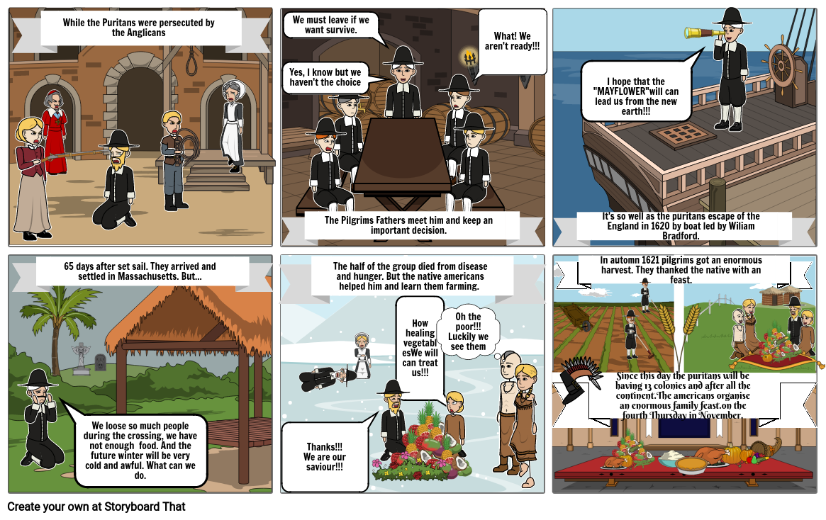 Pilgrims Father Storyboard by hugobarreau