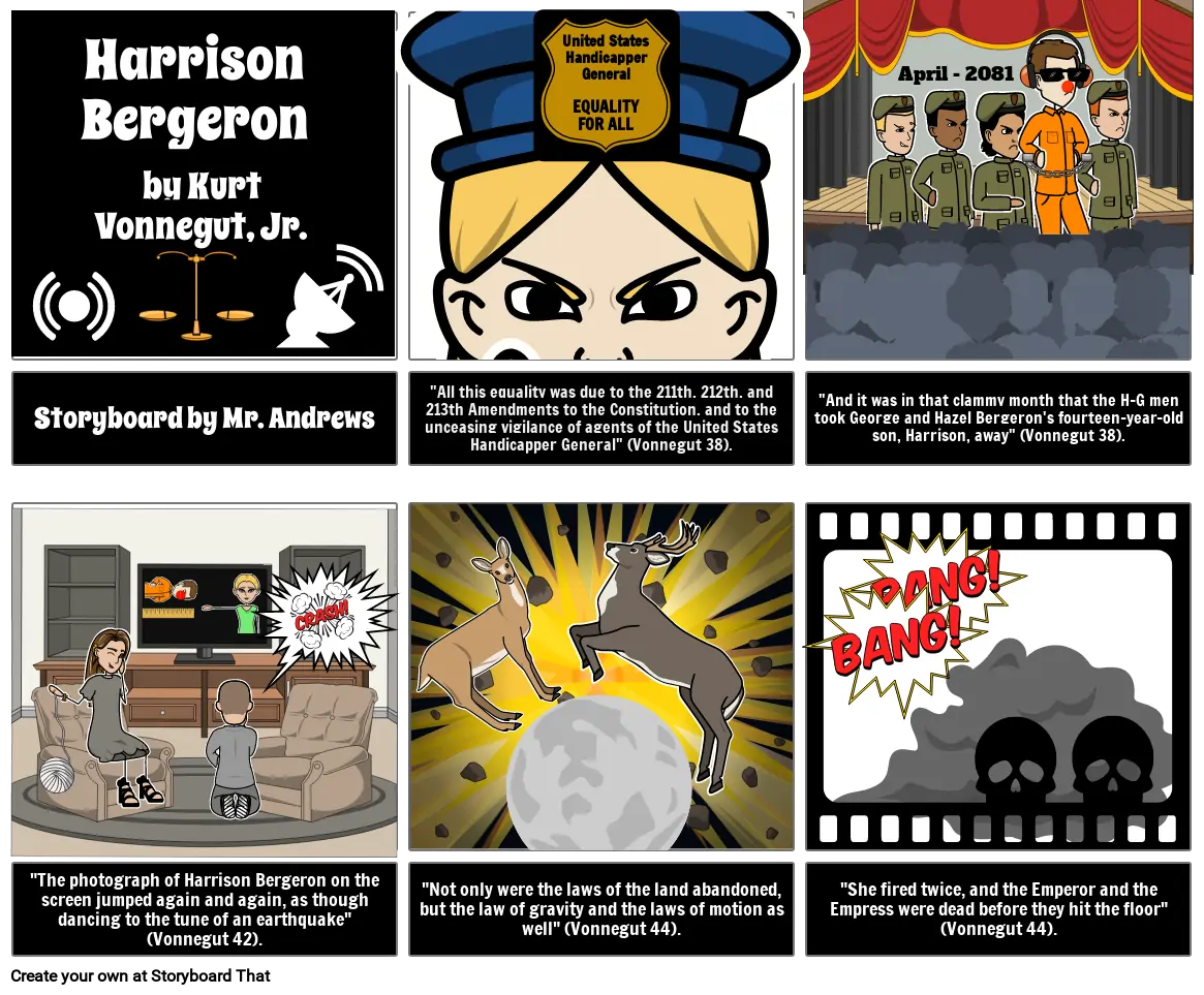 Harrison Bergeron Storyboard Mr. Andrews