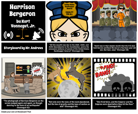 Harrison Bergeron Storyboard Mr. Andrews