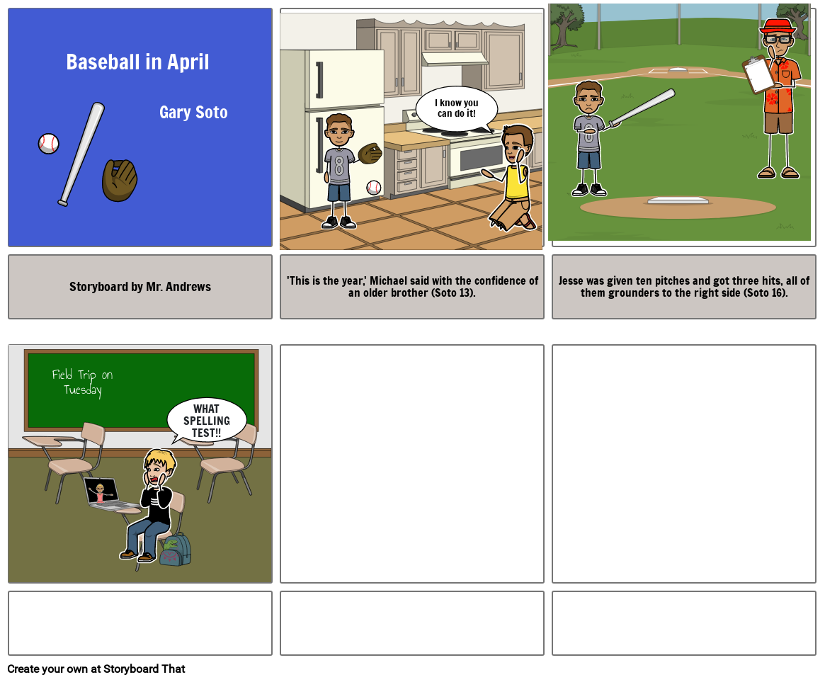 Sample for &quot;Baseball in April&quot;