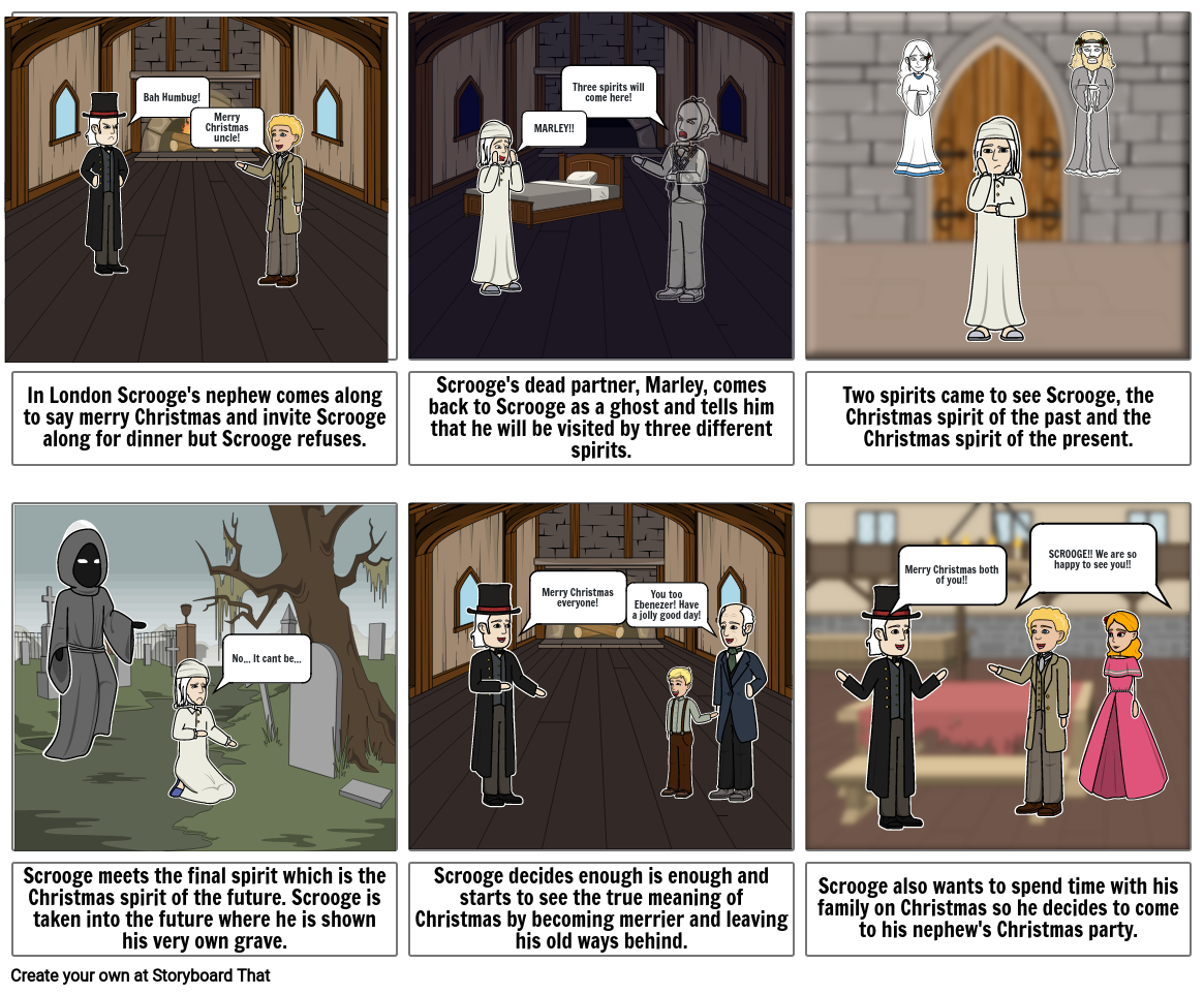 A Christmas Carol Storyboard By Huskyfan28