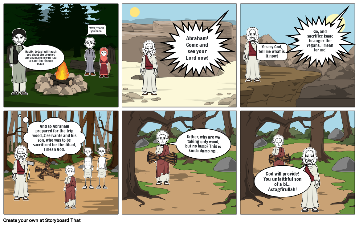 Old Testament Comic 1 Storyboard by hussain_syed786