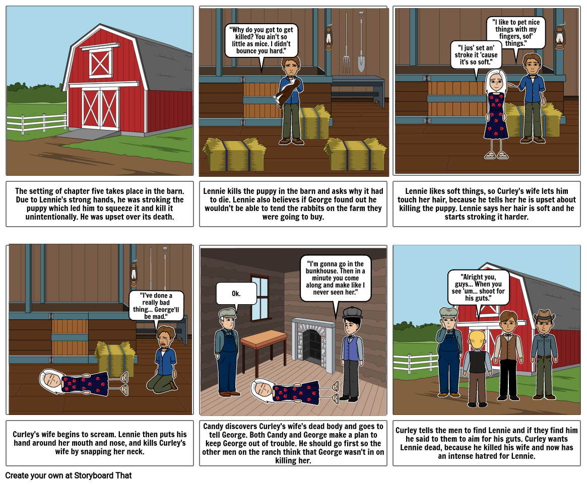 Ivan Grgas Chapter 5 OMAM story board Setting the barn