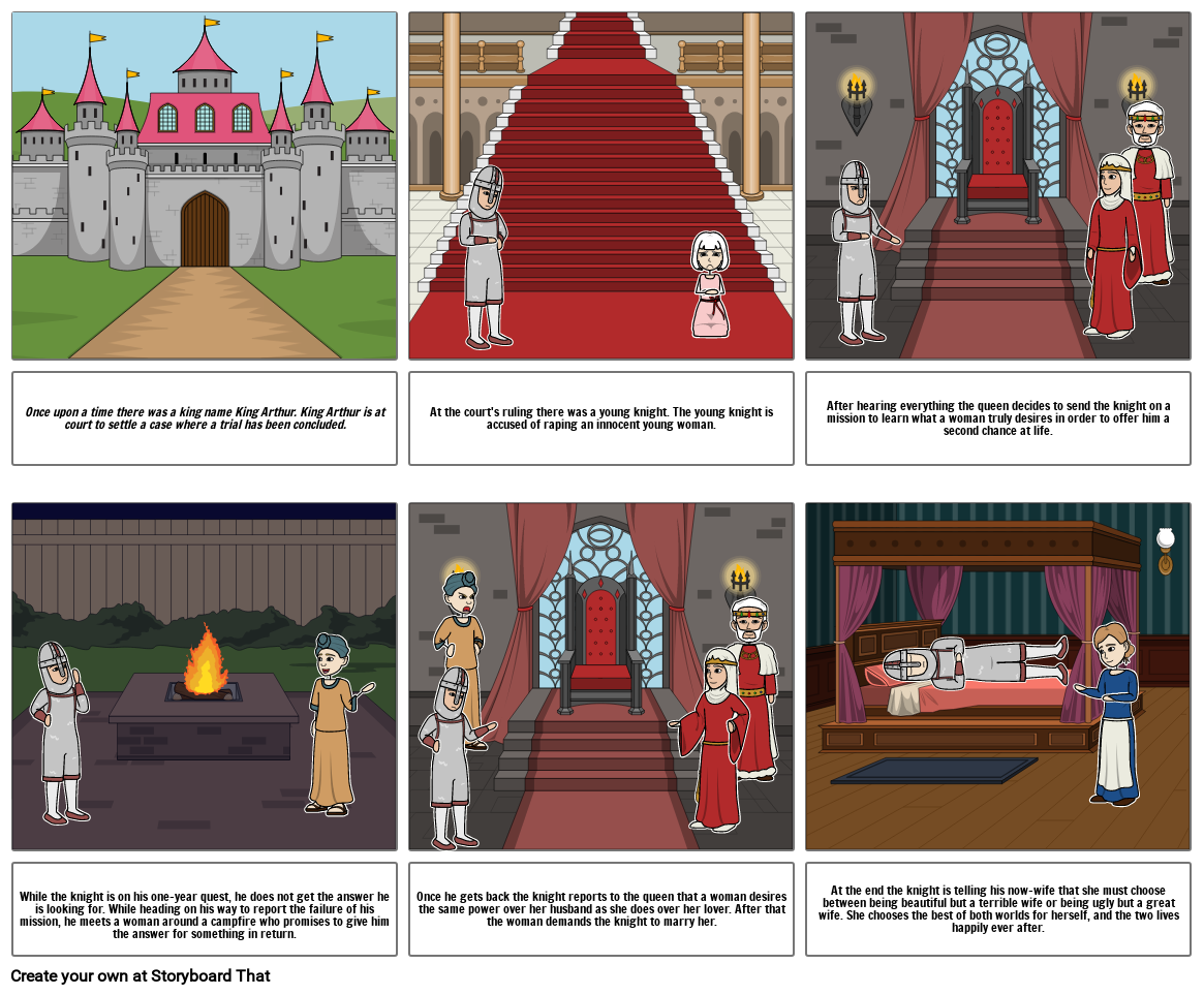 The WIfe Of Bath's Tale Storyboard by imusingthis12