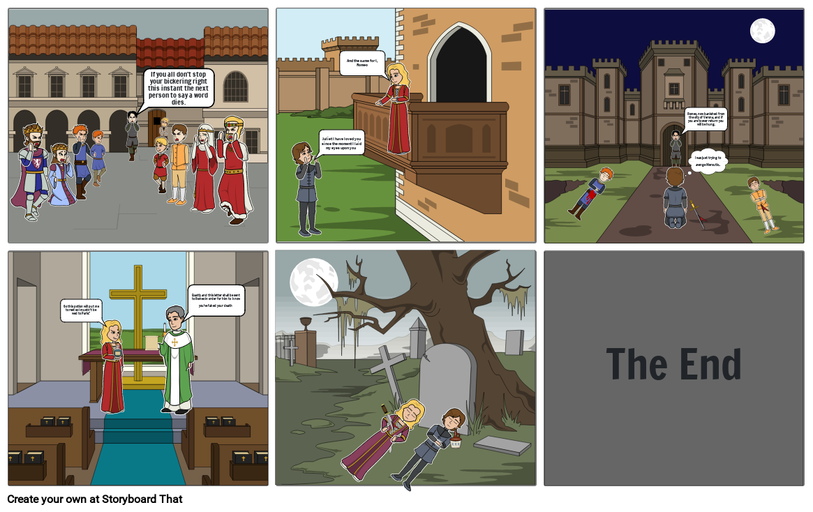 Romeo And Juliet Comic Strip Storyboard By Isaac57497 5088