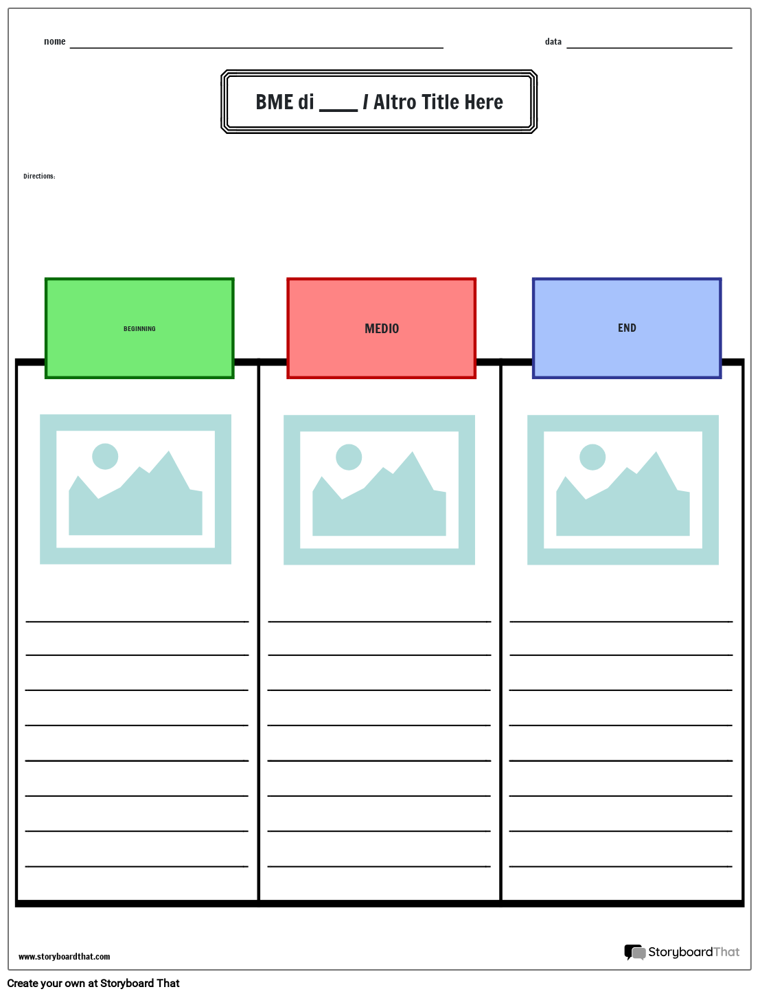 BME 1 Colore Storyboard by it-examples