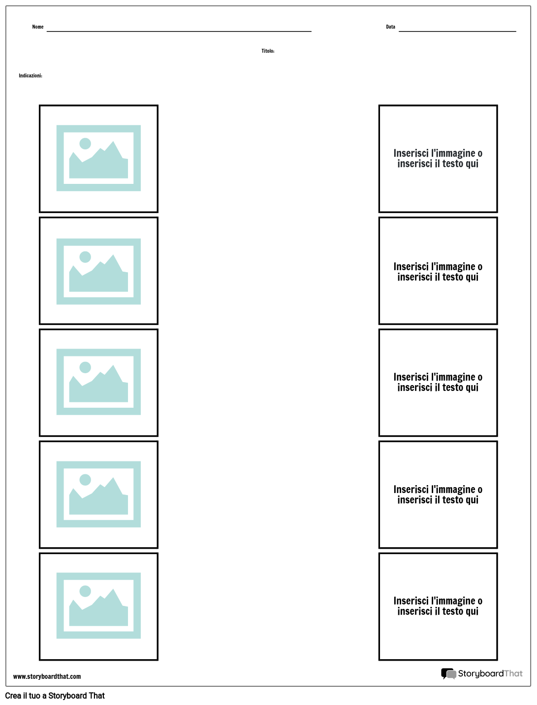 Corrispondenza 5 Storyboard by it-examples