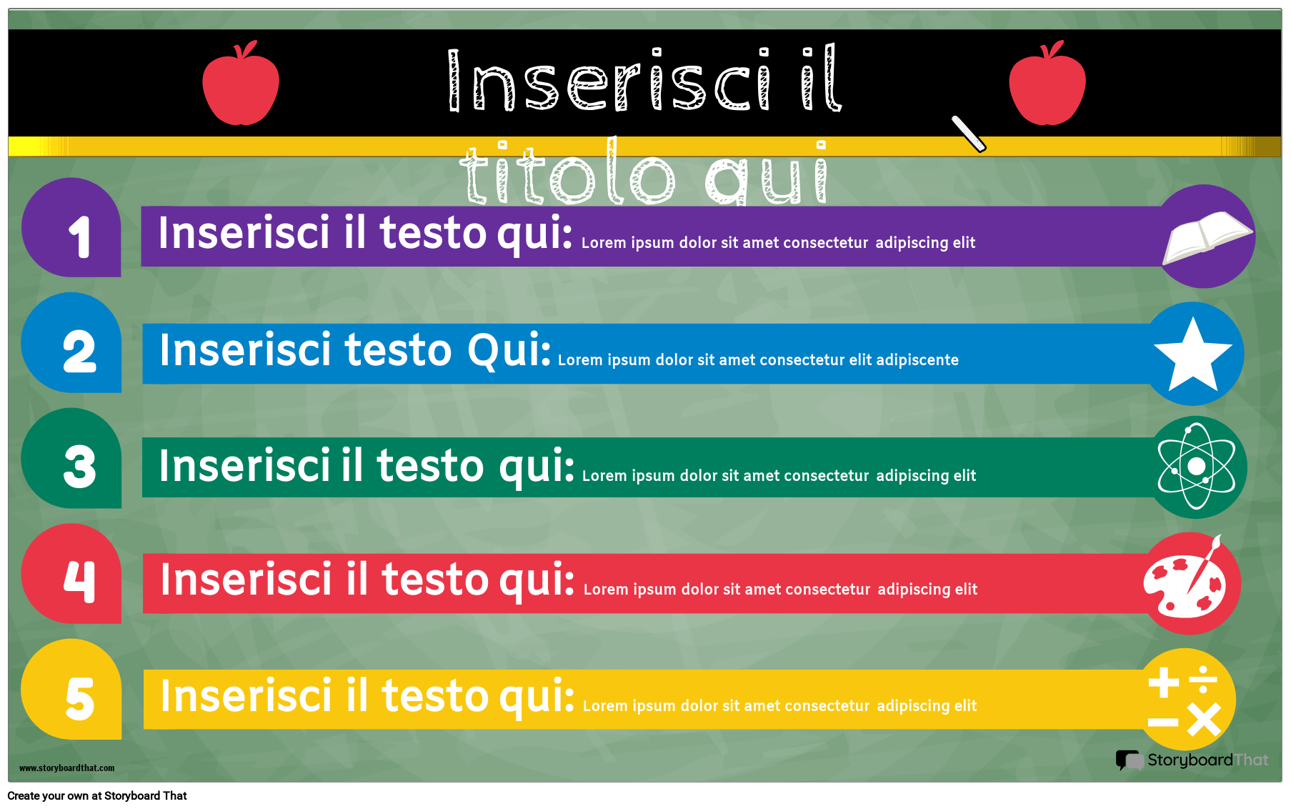 Elenco Infografica Colore Orizzontale 4
