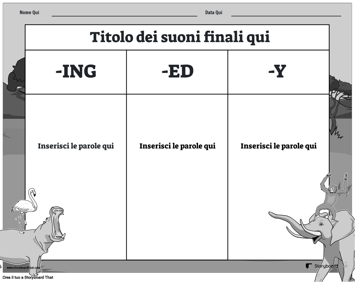 ES 4 (bianco e nero) Storyboard
