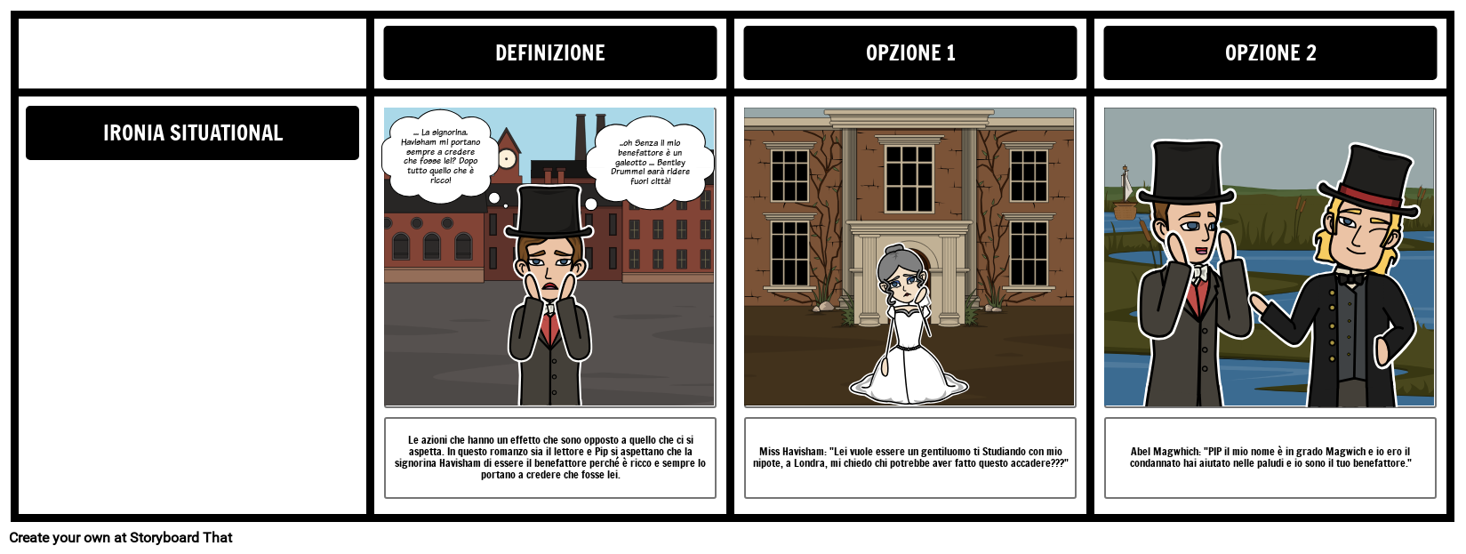 Grandi Speranze Ironia Situazionale Storyboard