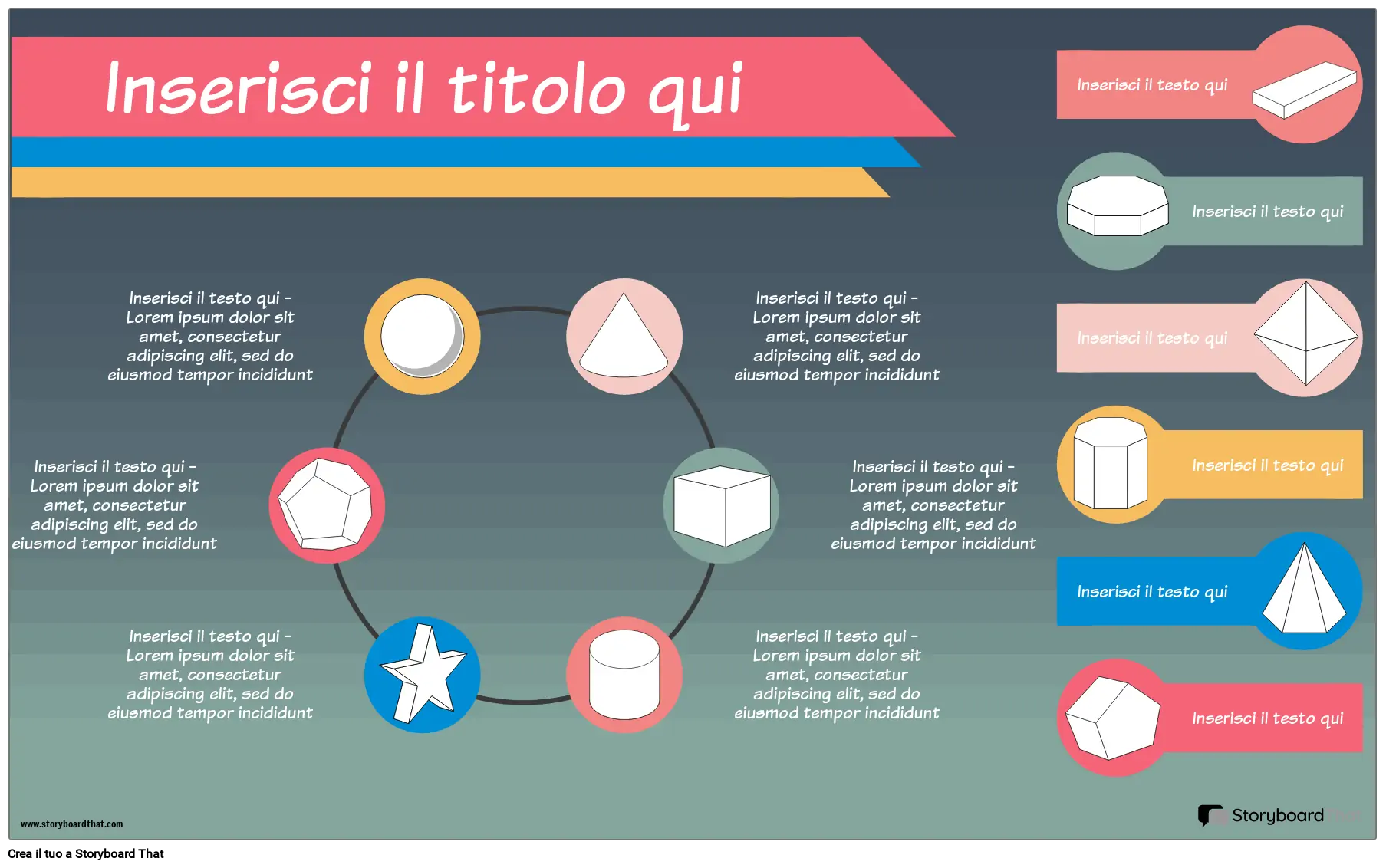 Infografica Matematica Orizzontale a Colori 3