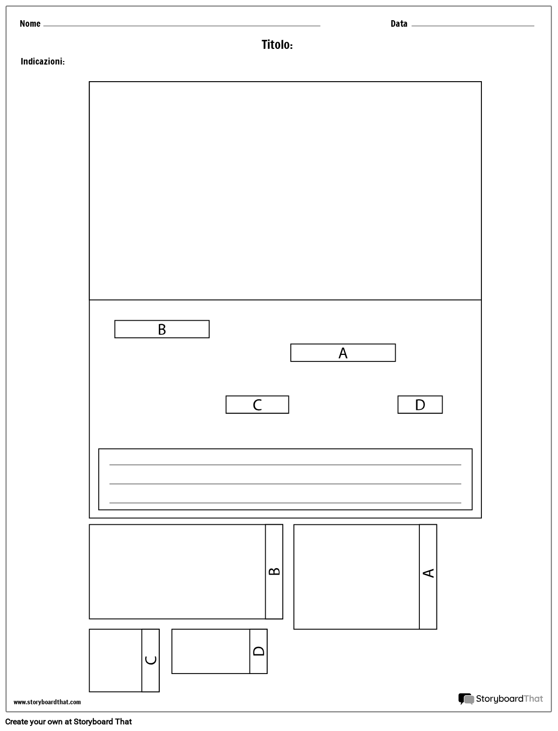 Layout di Diorama Completo Storyboard by it-examples