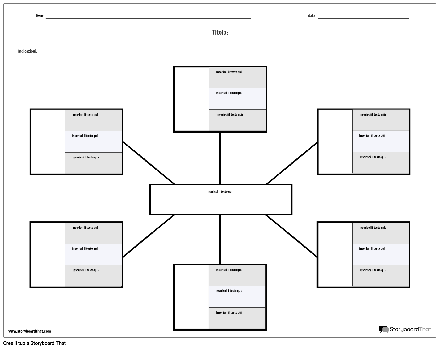 Mappa Caratteri Ragno Storyboard By It Examples