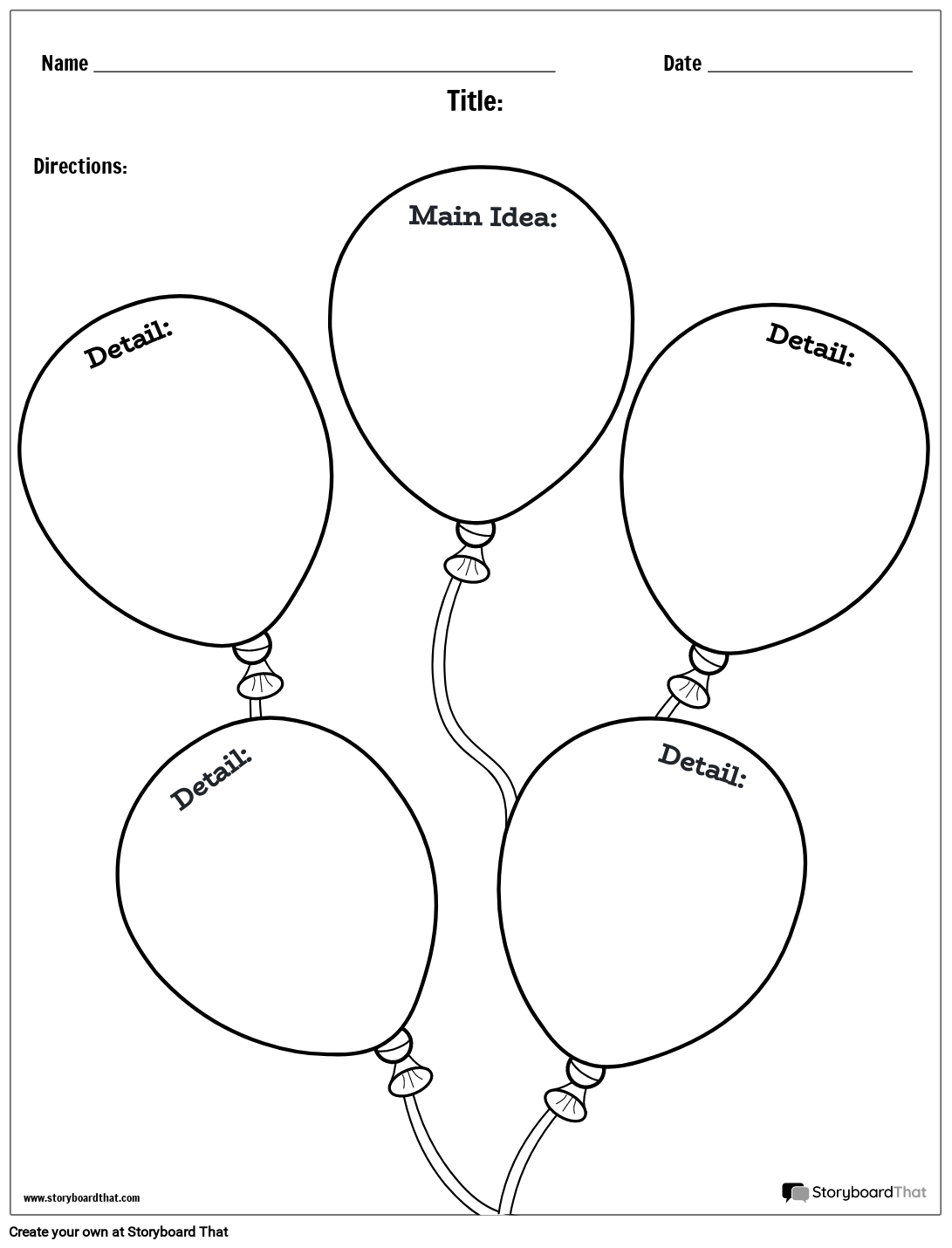 Mappa Della Storia del Fumetto Vuota