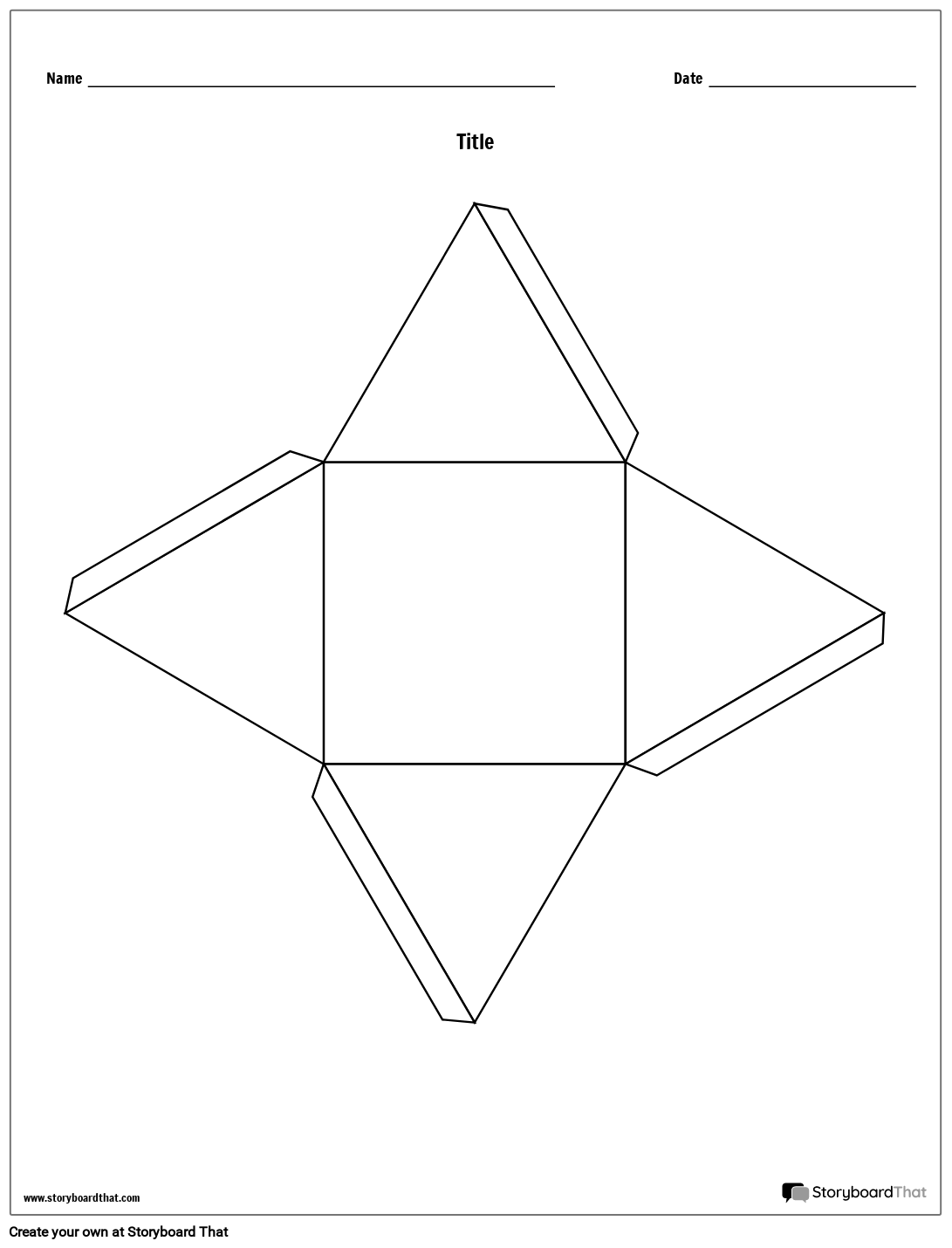 Modello di Cubo di Storia Della Piramide