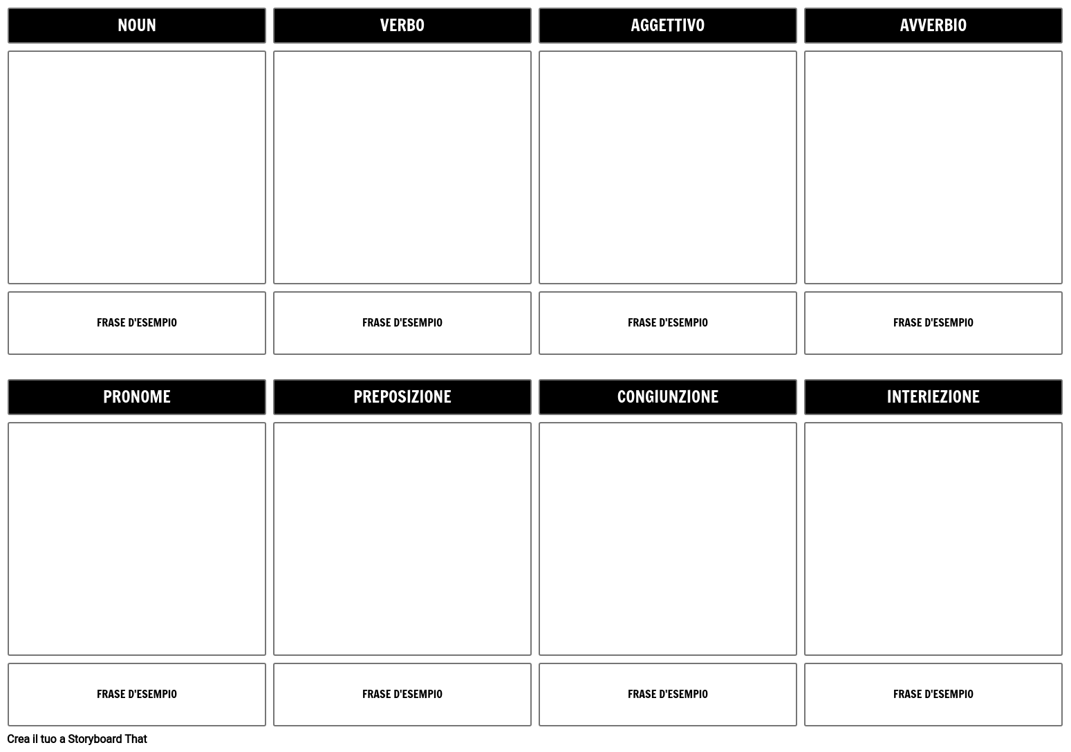 modello-di-storyboard-speech-parts-of-speech-storyboard