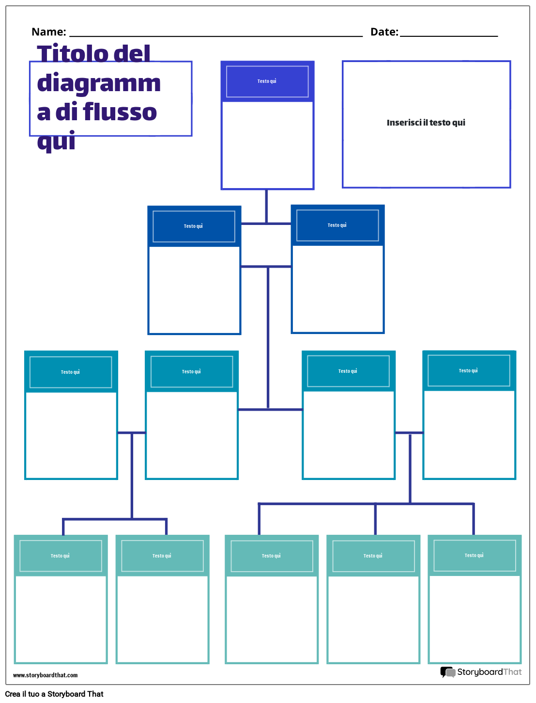 Nuovo Modello Crea Diagramma Di Flusso Pagina