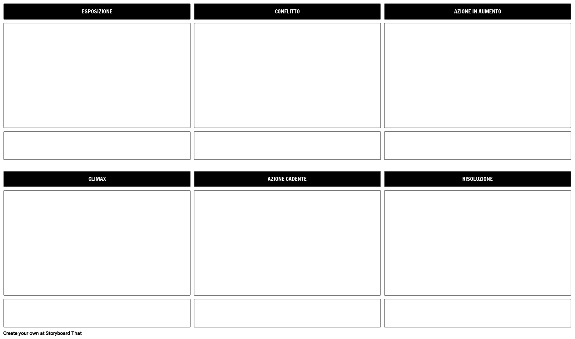 Plot Diagram Planner Storyboard Template