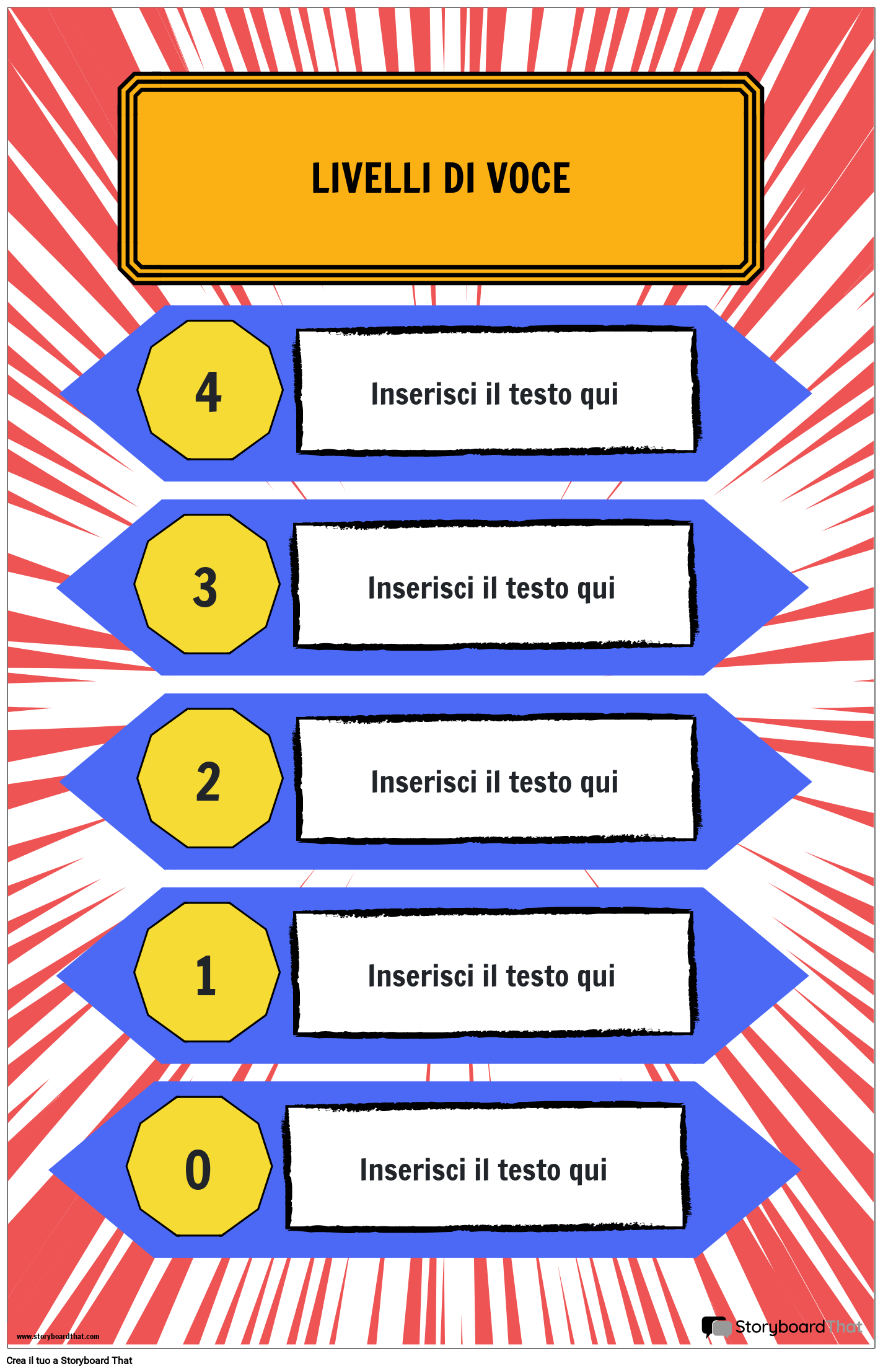 Poster del Livello di Voce Storyboard by it-examples