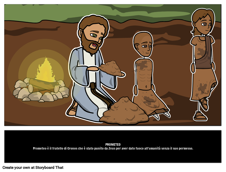 Prometeo - Titano della mitologia greca Storyboard