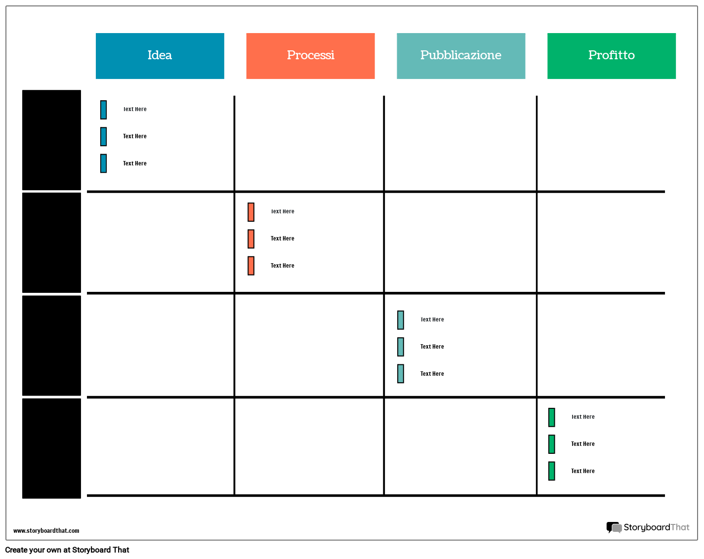 Tabella di Marcia del Prodotto 3 Storyboard por it-examples