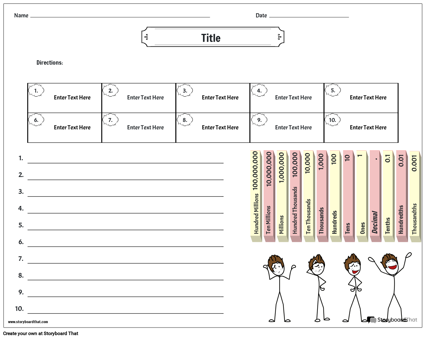 Valore Posto 6 Storyboard Por It examples valore-posto-6-storyboard-por-it-examples