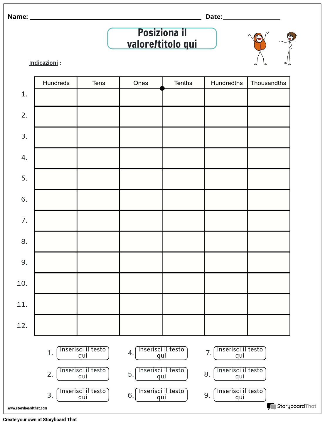 Valore Posto 8 Storyboard Per It examples valore-posto-8-storyboard-per-it-examples