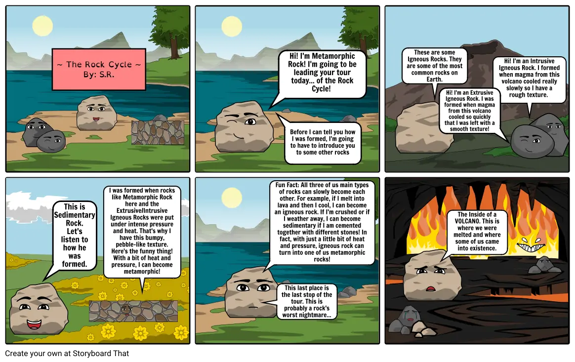 The Rock Cycle Storyboard by its_shri