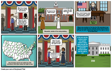 19th Amendment Comic Strip