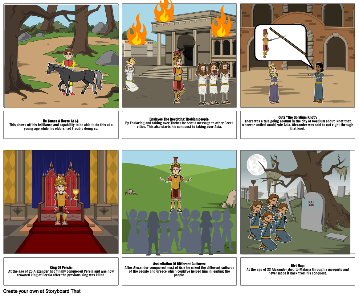 Alexander the Great Storyboard Storyboard by jacksonyori