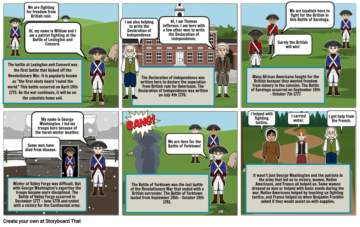 SS Revolutionary War Study Guide