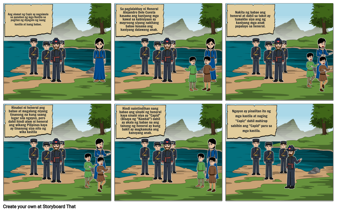 ALAMAT NG CAPIZ Storyboard by jaden69