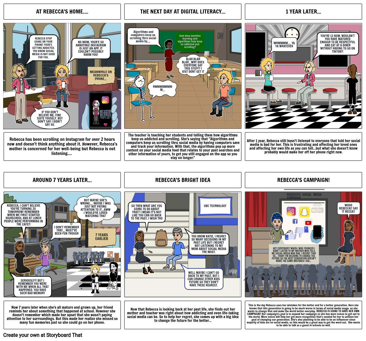 Internet Awareness Storyboard by jaelynn