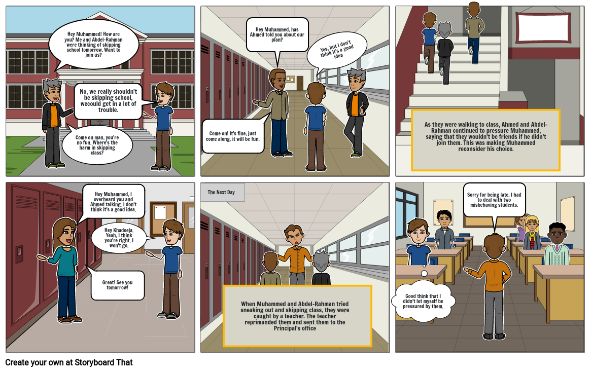 Jafar Khasawneh Grade 9 23rd January Short Story Comic