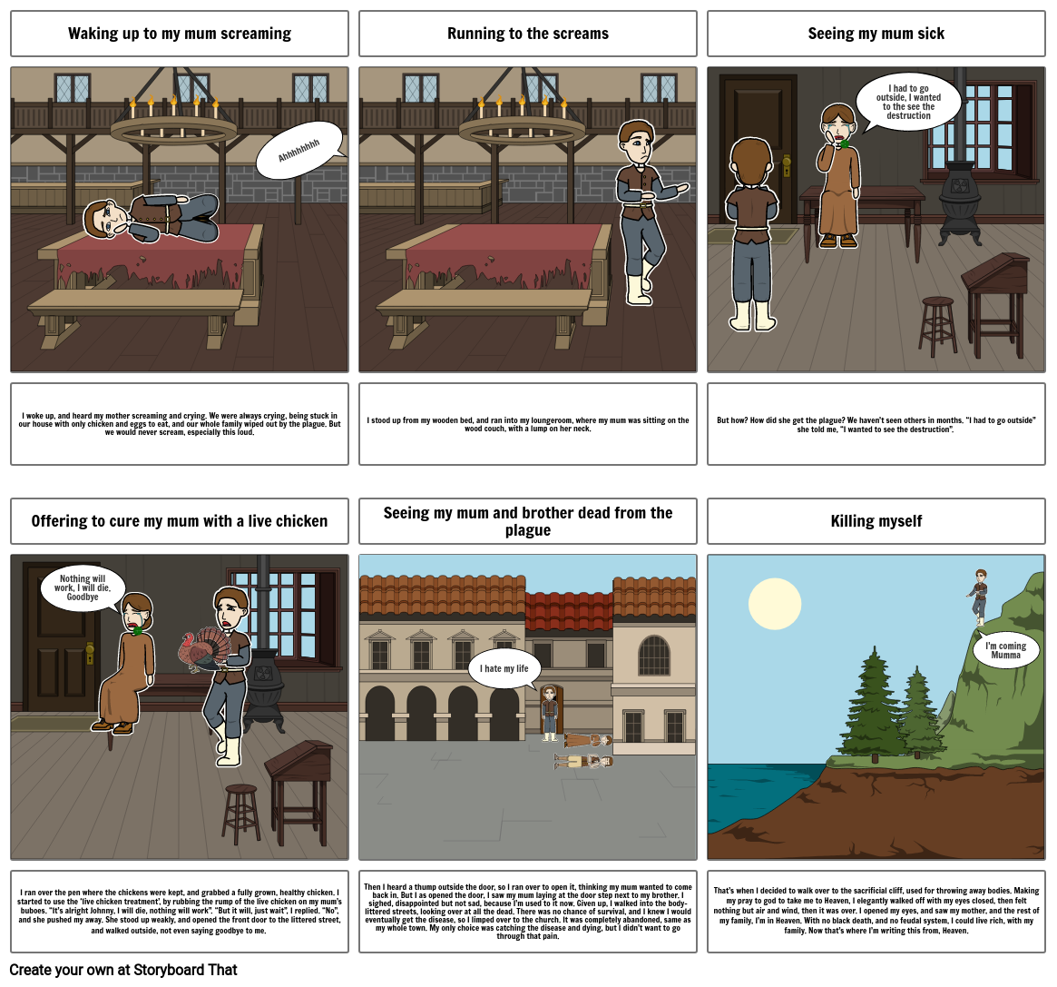 Black Death Story Storyboard By Jamieboschiero