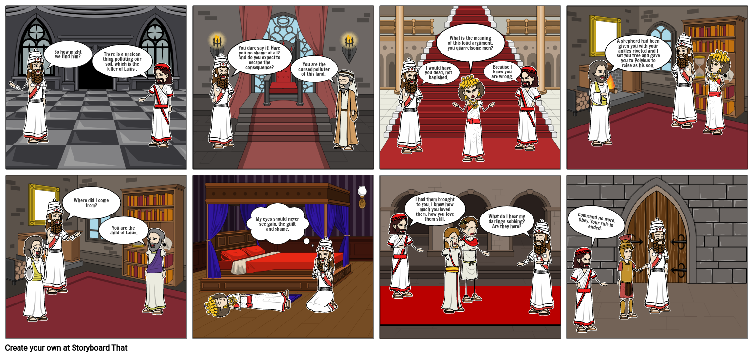 King Oedipus Storyboard by janaekelly