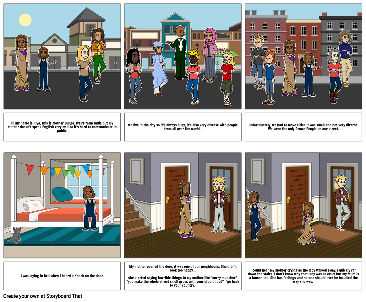 racism Storyboard by jasmineekkaur_