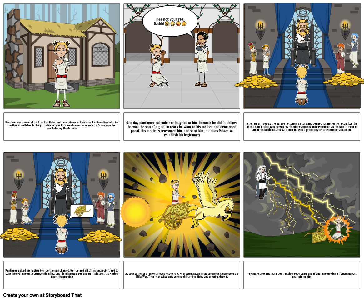 Greek Myths Storyboard By Jay 6 Greek Myths Storyboard By Jay 6