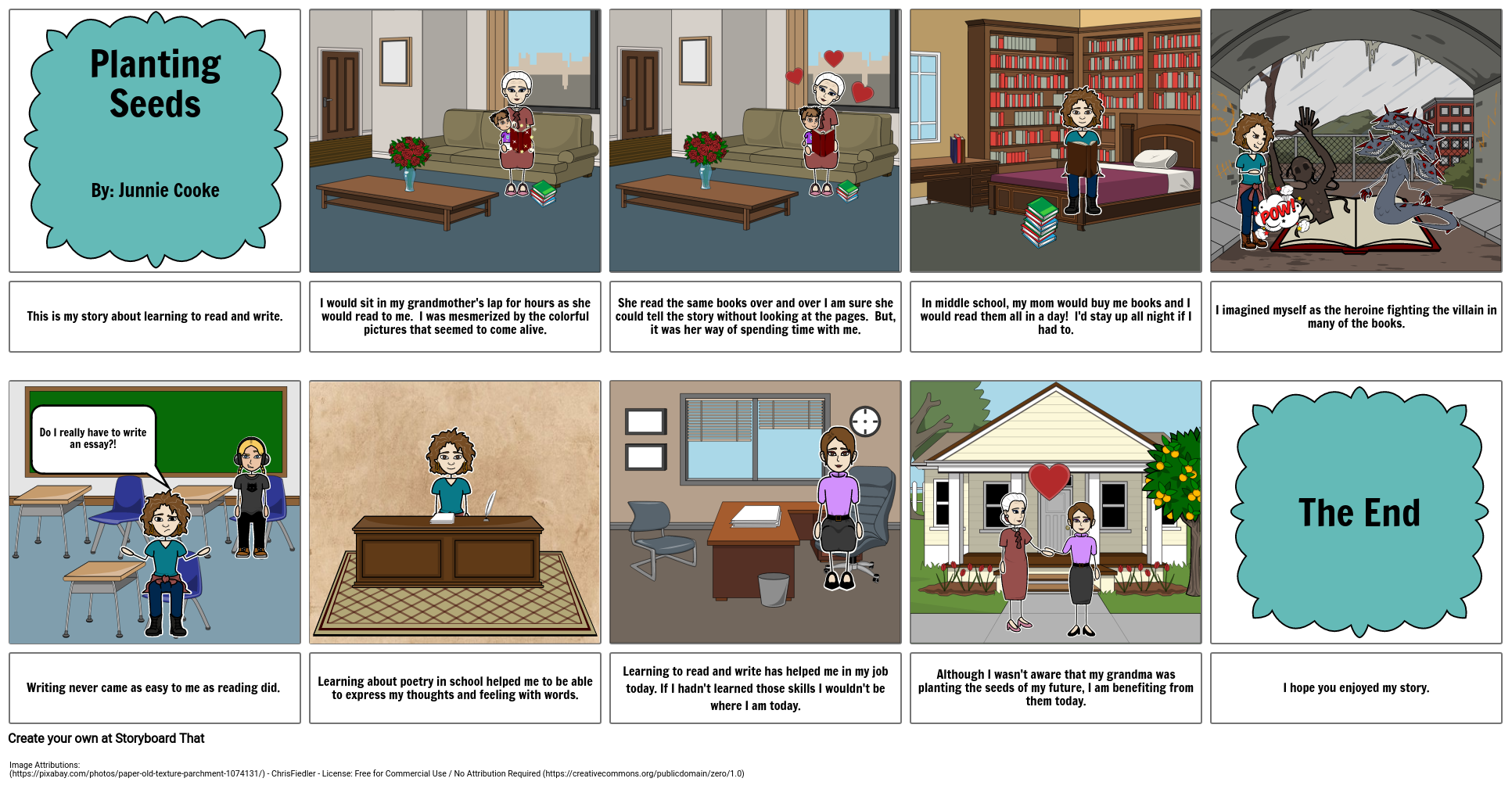 Literacy Narrative II Storyboard by jcooke6